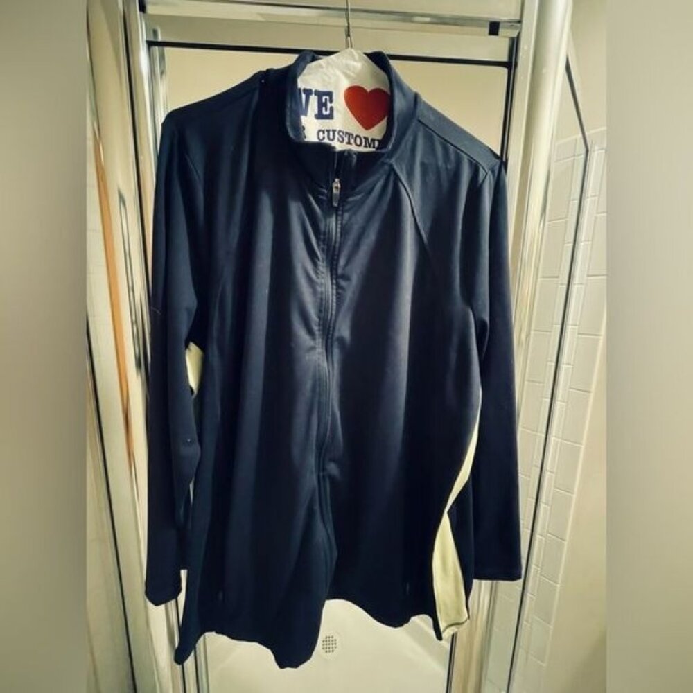 Talbots Sweatshirt - 3X - Navy Blue - Long Sleeve - Y2K Office Workwear Hoodie